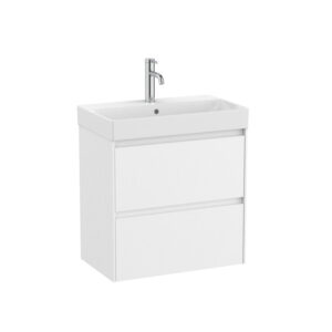 Roca ONA 600 x 360mm Compact 2 Drawer Furniture Pack with Basin - Matt White