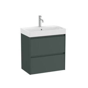 Roca ONA 600 x 360mm Compact 2 Drawer Furniture Pack with Basin - Matt Green