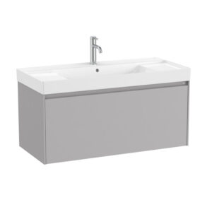 Roca ONA 1000mm 1 Drawer Furniture Pack with Basin - Matt Sand Grey