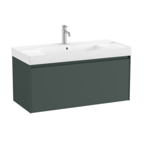 Roca ONA 1000mm 1 Drawer Furniture Pack with Basin - Matt Green