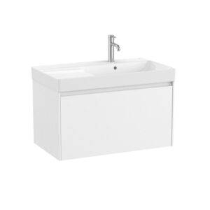 Roca ONA 800mm 1 Drawer Furniture Pack with Right Hand Basin - Matt White