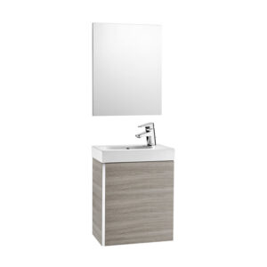 Roca Mini Furniture Pack With Mirror - Textured Grey