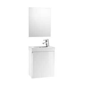 Roca Mini Furniture Pack With Mirror - Gloss White