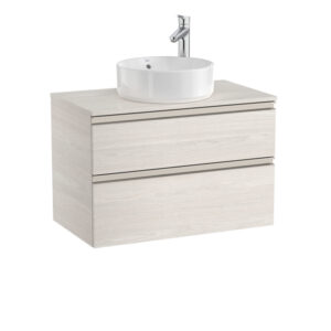 Roca The Gap Standard 800mm Vanity Unit 2 Drawer Only - Nordic Ash