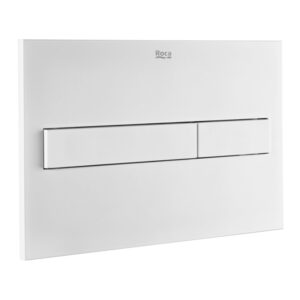 Roca PL7 Dual Flush Plate - Matt White