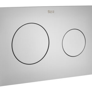 Roca In-Wall PL10 Dual Flush Operating Plate - Grey Lacquered