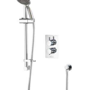 Aqualisa AQ Concealed Thermostatic Mixer with Dual Outlet - Chrome