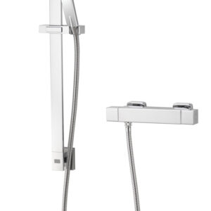 Aqualisa AQ Square Bar Valve with Safe Touch for LP/HP use - Chrome