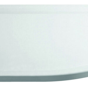 April 900 x 760mm Anti Slip Offset Quad Tray Right Hand - White (excl. waste)