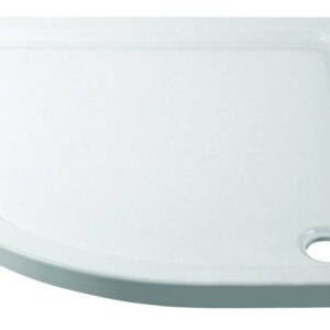 April 900 x 900mm Anti Slip Quad Tray - White (excl. waste)