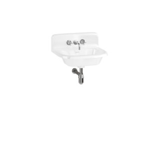 Clearwater Small Roll Top Basin With Up-Stand 550 x 470mm - White**