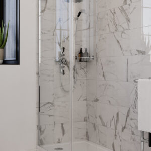 Burlington Avon Dual Function Valve with 6 Shower Head - Chrome/Black**