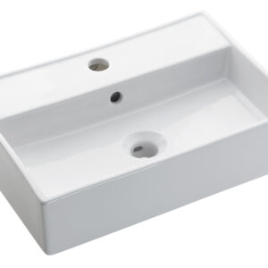 Britton Turin Wall Mounted Basin 500 x 350mm - 1 Tap Hole
