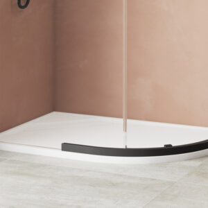 Kudos Connect2 Quad 1200 x 900mm Left Hand Tray & Waste - White Slip Resistant