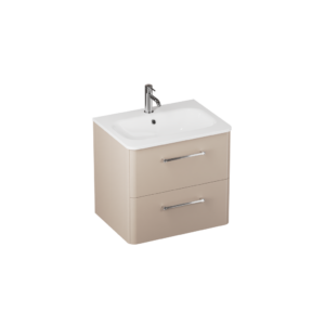 Britton Camberwell 600mm 2 Drawer Unit - Warm Beige