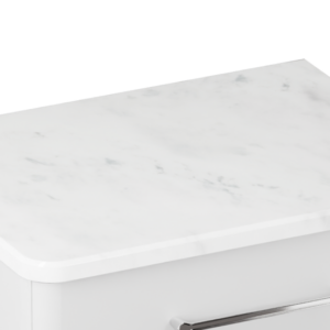 Britton Camberwell Carrara Marble Worktop - 600mm CBCA604625C