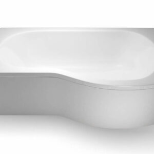 Britton Cleargreen EcoRound 1700 x 740/900mm Shower Bath - Right Hand (incl. feet)**