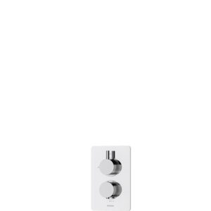 Aqualisa Dream DCV Round Thermostatic Single Outlet Mixer Shower with Fixed Head - Chrome