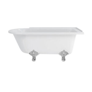 Burlington Hampton 1500 x 750 x 650mm Right Hand Shower Bath - White (excl. feet & screen)