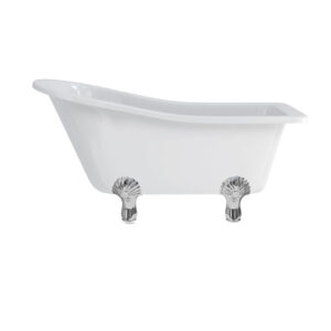 Burlington Buckingham 1500 x 740mm Slipper Bath - White (excl. feet)