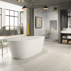 Trojan Hampton Twin Skin 1600 x 800mm Bath - White