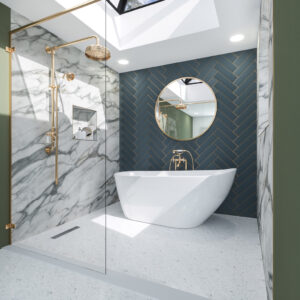 Trojan Emerald Single Ended Twin Skin Slipper Bath 1700 x 800mm - Gloss White