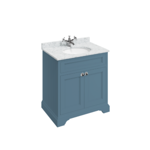 Burlington Freestanding 75 2 Door Unit Only - Blue (excl. worktop & basin)