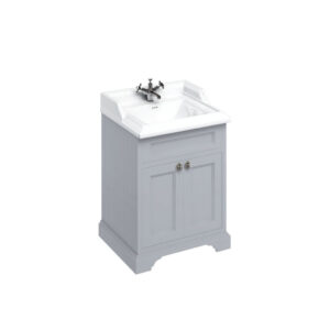 Burlington 65 Freestanding - 2 Door Unit - Grey (excl. basin, worktop and bowl)