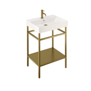 Britton Shoreditch Frame 600mm - Brushed Brass
