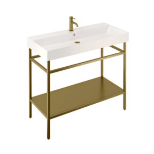 Britton Shoreditch Frame 1000mm - Brushed Brass