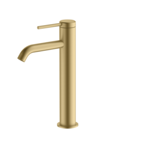 Britton Hoxton Tall Basin Mixer - Brushed Brass