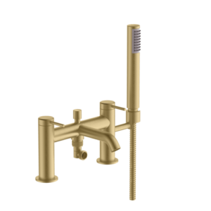 Britton Hoxton Bath Shower Mixer - Brushed Brass