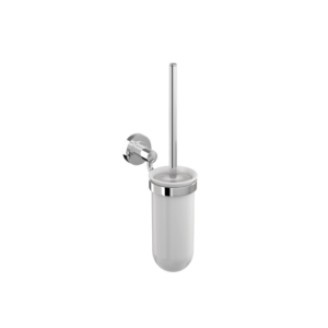Britton Hoxton Toilet Brush Holder - White/Chrome