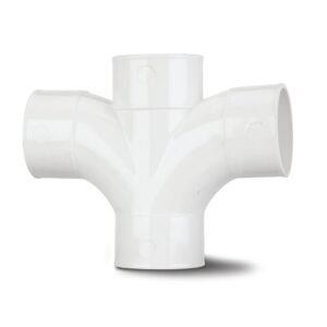 Polypipe 50mm Mupvc 92.5 Cross Tee - White