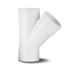 Polypipe 50mm Mupvc 45 Branch - White