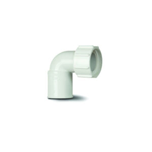 Polypipe Bent Overflow Adaptor - White