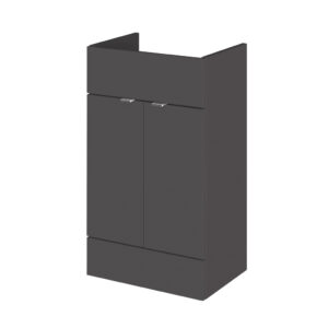Hudson Reed Fusion 500mm Vanity Unit - Gloss Grey