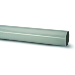 Polypipe 4 x 4m Plain Soil Pipe - Grey