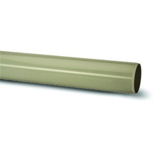 Polypipe 4 x 4m Plain Soil Pipe - Solvent Grey
