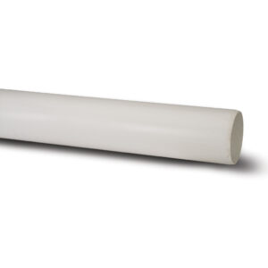 Polypipe 4m x 4 Plain Soil Pipe - White