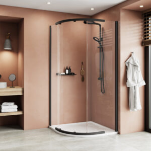 Kudos Pinnacle8 1000 x 1000mm Quadrant - Black