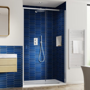 Kudos Pinnacle8 1400mm Recess Sliding Door - Silver