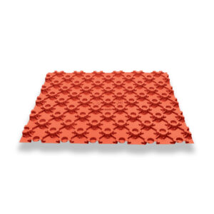 Polyplumb Underfloor Heating Floor Panel 1.2m x 1m - Red Plastic