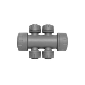 Polyplumb 22mm x 10mm 4 Port Manifold (5 Pk) Socket/Spigot
