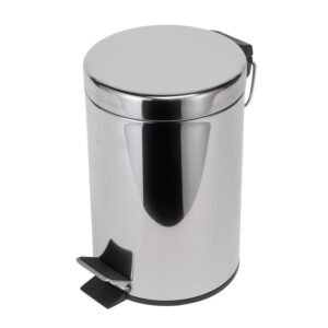 Croydex Britannia 3 Litre Pedal Bin - Chrome