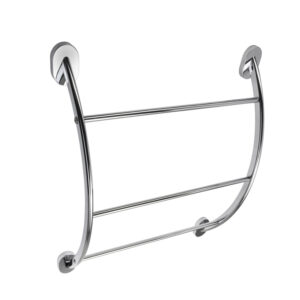 Croydex Brittania Curved Towel Rack - Chrome