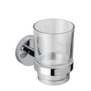 Croydex Epsom Tumbler & Holder - Chrome