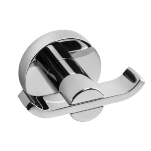 Croydex Metra Double Robe Hook - Chrome