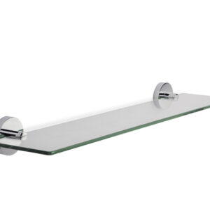 Croydex Britannia Glass Shelf - Chrome**