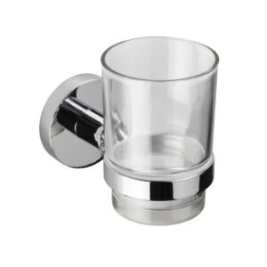 Croydex Britannia Tumbler & Holder - Chrome